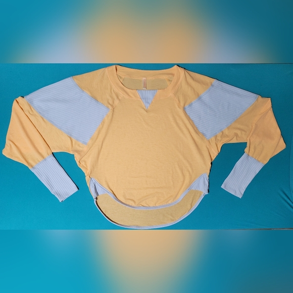 FP Movement by Free People Tops - FP Movement Spotlight Long Sleeve Layer Shirt in Pastel Peach Combo Size XS
